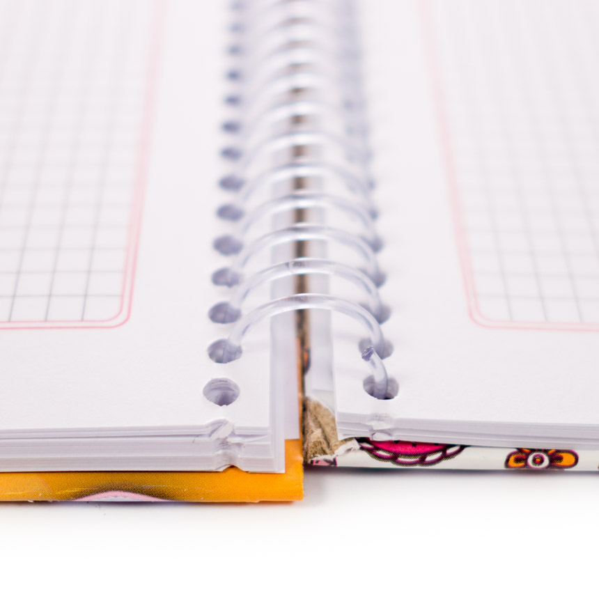 Cuaderno anillado artesanal carta elba 100h