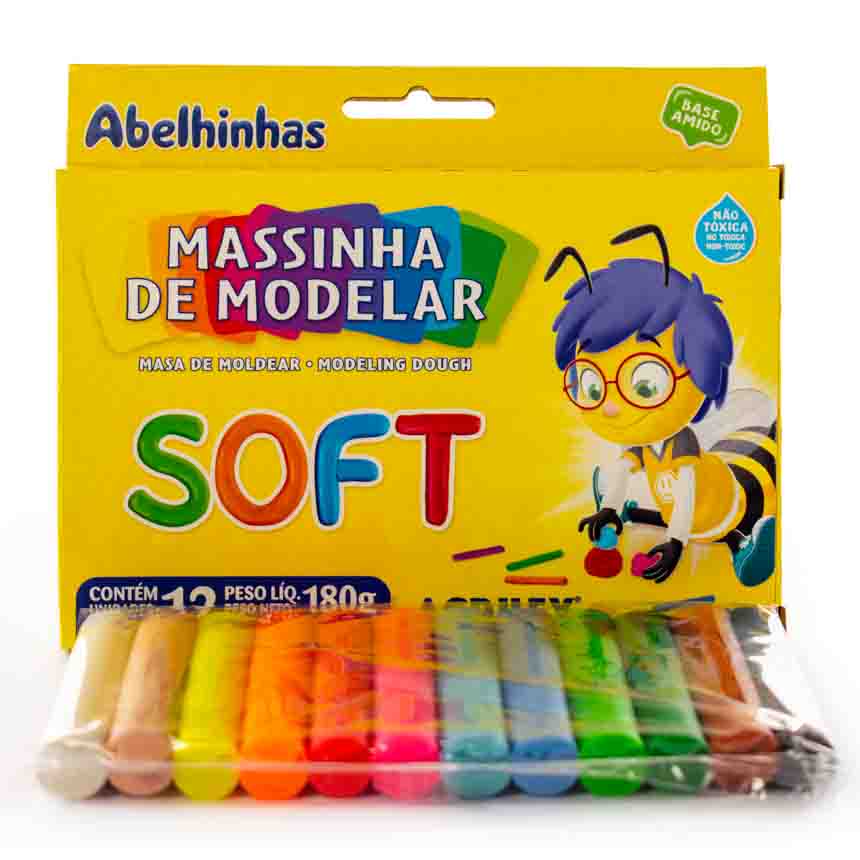 PLASTILINA CON MOLDE X12 COLORES - COD.750004