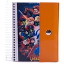 Anotacion 10x14 con solapa COLOR HORIZONTAL 180 Hojas 10Pcs
