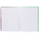 Cuaderno anillado artesanal carta blanco 100Hjs SIN MARGEN