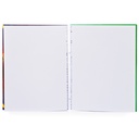 Cuaderno anillado artesanal carta blanco 100Hjs SIN MARGEN