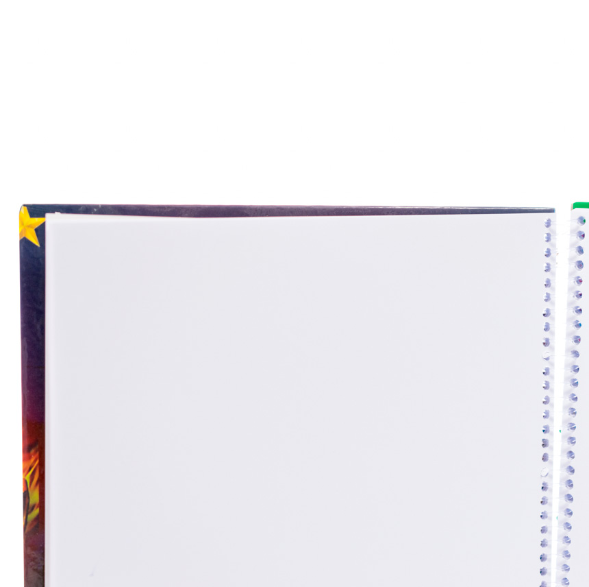 Cuaderno anillado artesanal carta blanco 100Hjs SIN MARGEN