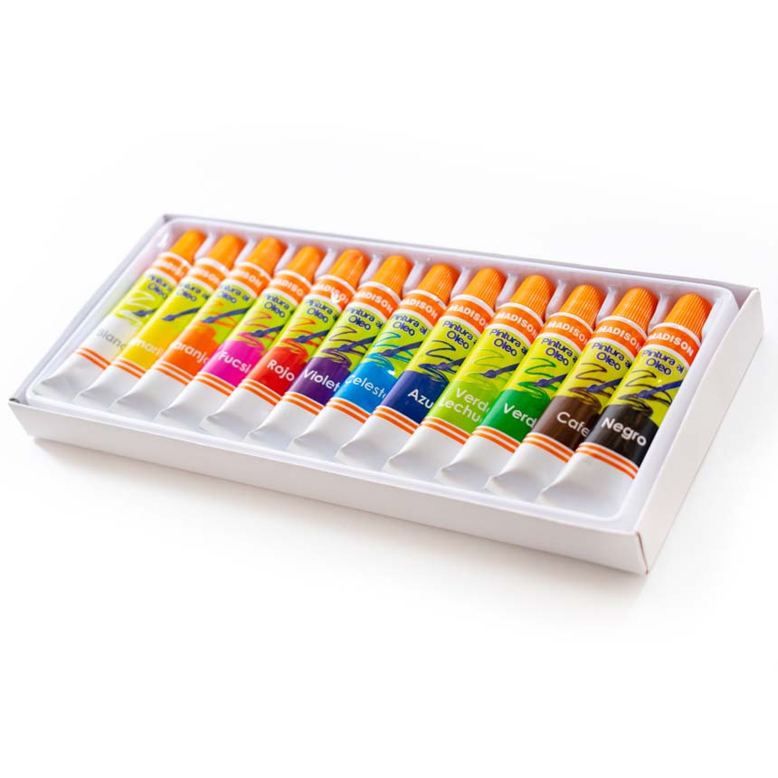 Lápiz López  PINTURA OLEO 12 COLORES 12ML