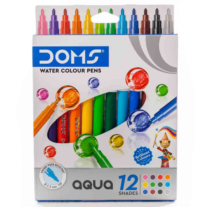 Marcador Escolar DOMS de 12 Colores