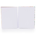 Cuaderno anillado artesanal Medio Oficio Blanco 100h 10u