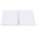 Cuaderno anillado artesanal Medio Oficio Blanco 100h 10u