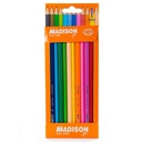 Colores Largos Madison Triangular de 12 Colores