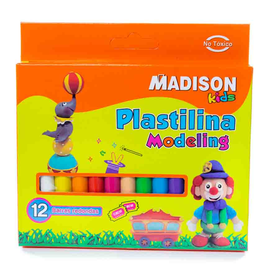 Plastilina Madison Normal de 12 colores