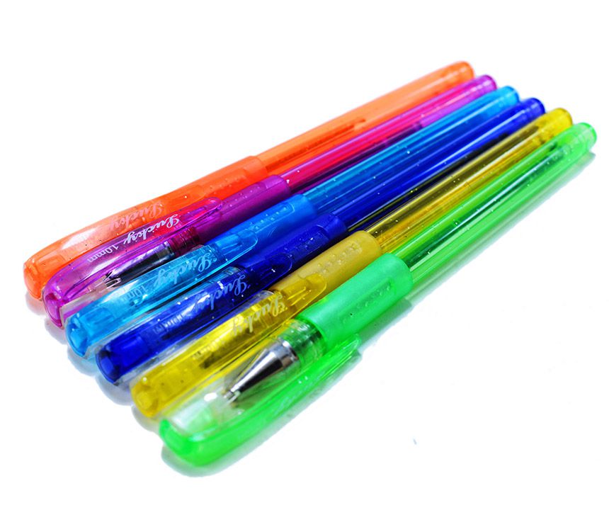 Boligrafo lucky - Brillo pen colores 6u