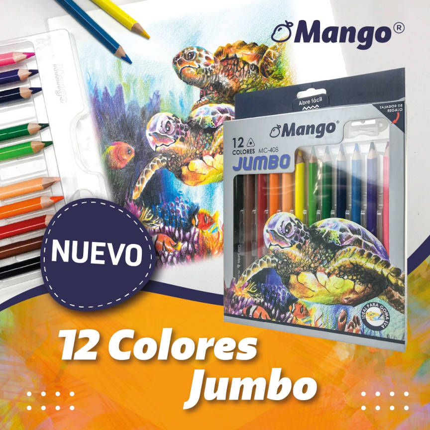 Color Largo JUMBO Mango 12 Colores