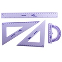 Estuche geometrico Artesco Pastel 30cm