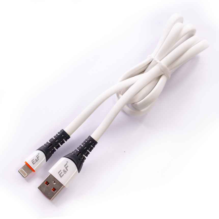 Cable Carga Rapida Transmision de Datos Iphone Puntas Reforzadas Anti  enredo Cable Plano Longitud 1m