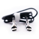 Cable Tejido Trenzado Tipo C a Tipo C Potencia:18w Puntas: Metalicas Aseguradas