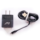 Cargador Micro V8 Puerto USB 2 Entrada AC100-240V(50-60HZ) Salida  5V=2.4A Tecnologia Auto-ID Power Max (12W) Pin Plano