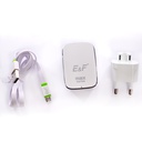 Cargador Puerto Micro V8 USB 1 Entrada AC100-240V(50-60HZ) Salida 3.6v-6v=3.1A 6v-9v=2A 9v-12v=1.5A Power Max (18W) Pin Plano+Adaptador Pin Redondo