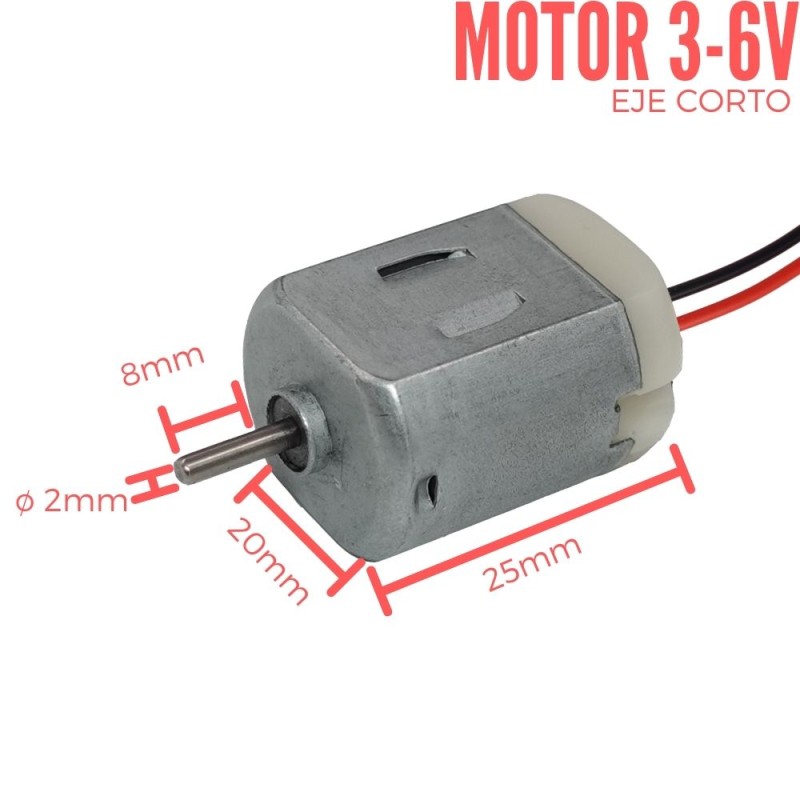3V-1600 1:130 Motor Alta Velocidad DIY P/Arduino