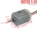 3V-1600 1:130 Motor Alta Velocidad DIY P/Arduino