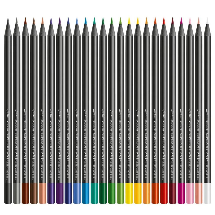 Color largo redondo Faber Castell 24 colores SUPER SOFT