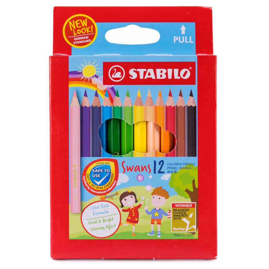 Color corto stabilo hex. 12colores