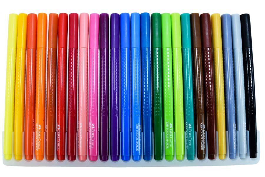 Marcador grip Faber Castell 24 colores