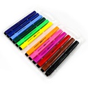 Marcador Triangular Estuche Rigido Sabonis 12 colores