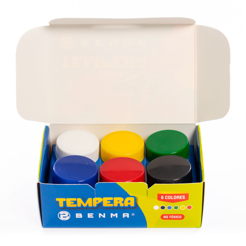 Tempera Benma 6 colores de 20 ml