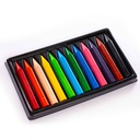 Crayon Pequeño Triangular Benma de 12 Colores