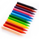 Crayon Pequeño Triangular Benma de 12 Colores
