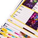 Sticker/etiqueta de Materias Escolares