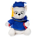 Peluche - osito sentado de graduacion con birrete, altura de 30cm