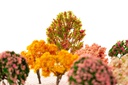 Maqueteria arbolitos frutales de plastico realistas