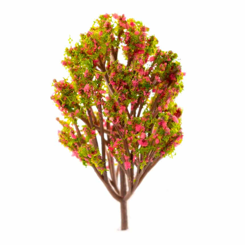 Maqueteria arbolitos frutales de plastico realistas