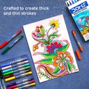 Marcador punta pincel o brush pen, super soft DOMS cajita de 26 colores