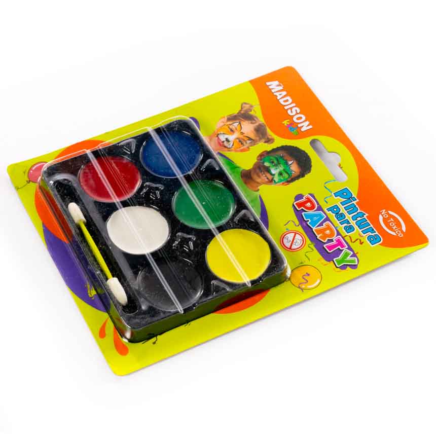 Pintura para rostro 6 colores