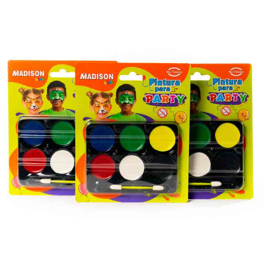 Pintura para rostro 6 colores