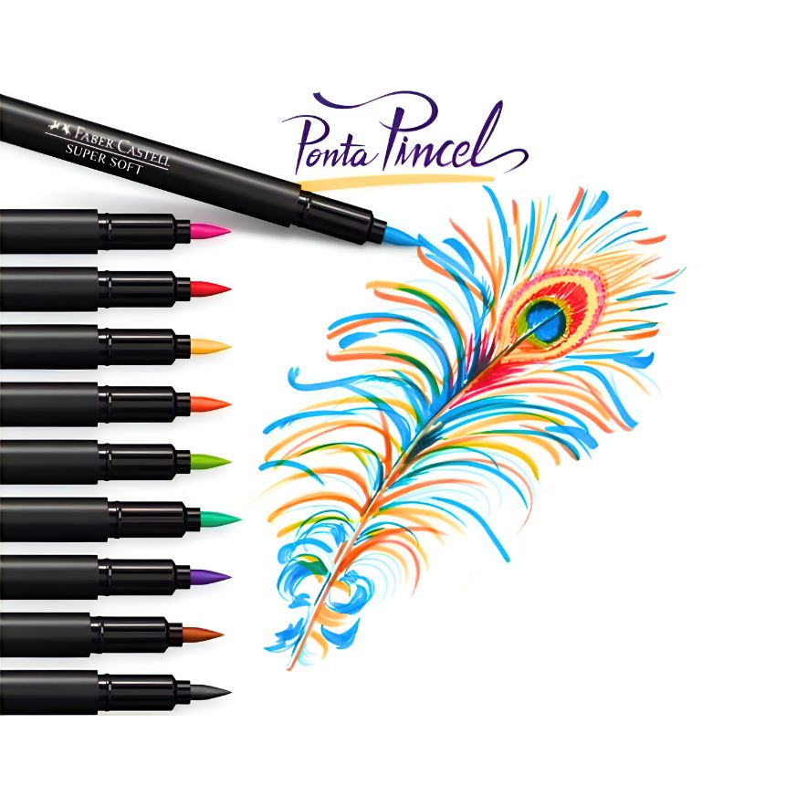 Marcador SUPER SOFT Faber Castell 100 colores