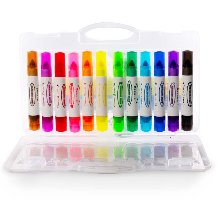 Marcador con sello BENMA 12 colores