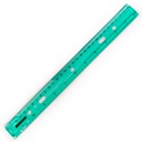 Regla colores transparentes 30cm Madison cajita de 12 pcs