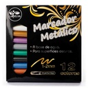 Marcador metalico de Agua de 12 colores