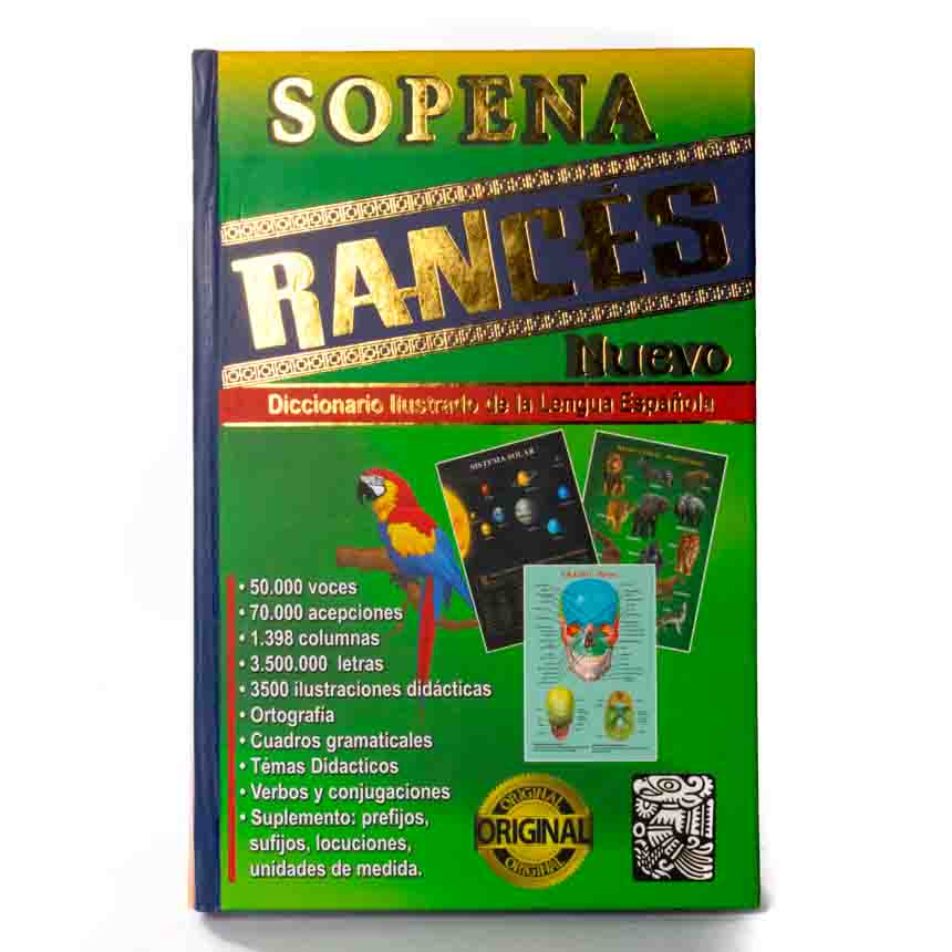 Diccionario SOPENA Rances nuevo Tapa Dura full color(14X21CM)