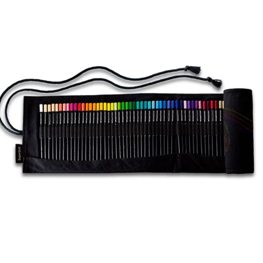 Color largo redondo Super Soft Faber Castell 72 colores + estuche de tela