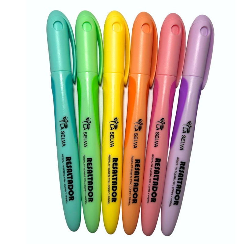 Resaltador de colores pasteles LS1200P, 1-4mm La Selva de 6 colores