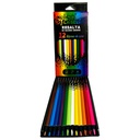 Color largo triangular 3mm para superficies oscuras La Selva de 12 colores + tajador