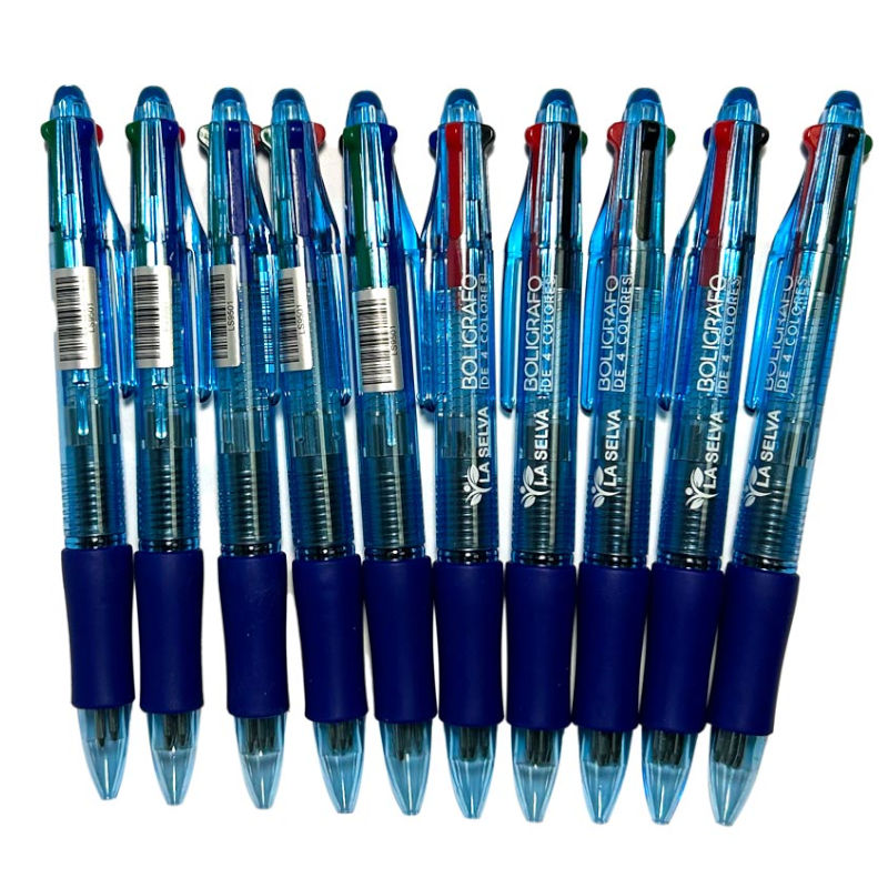 Boligrafo de 4 colores La Selva de 10u