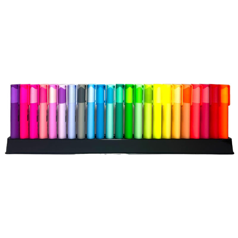 Resaltador jumbo 15 color pastel + 8 color neon La Selva de 23 colores