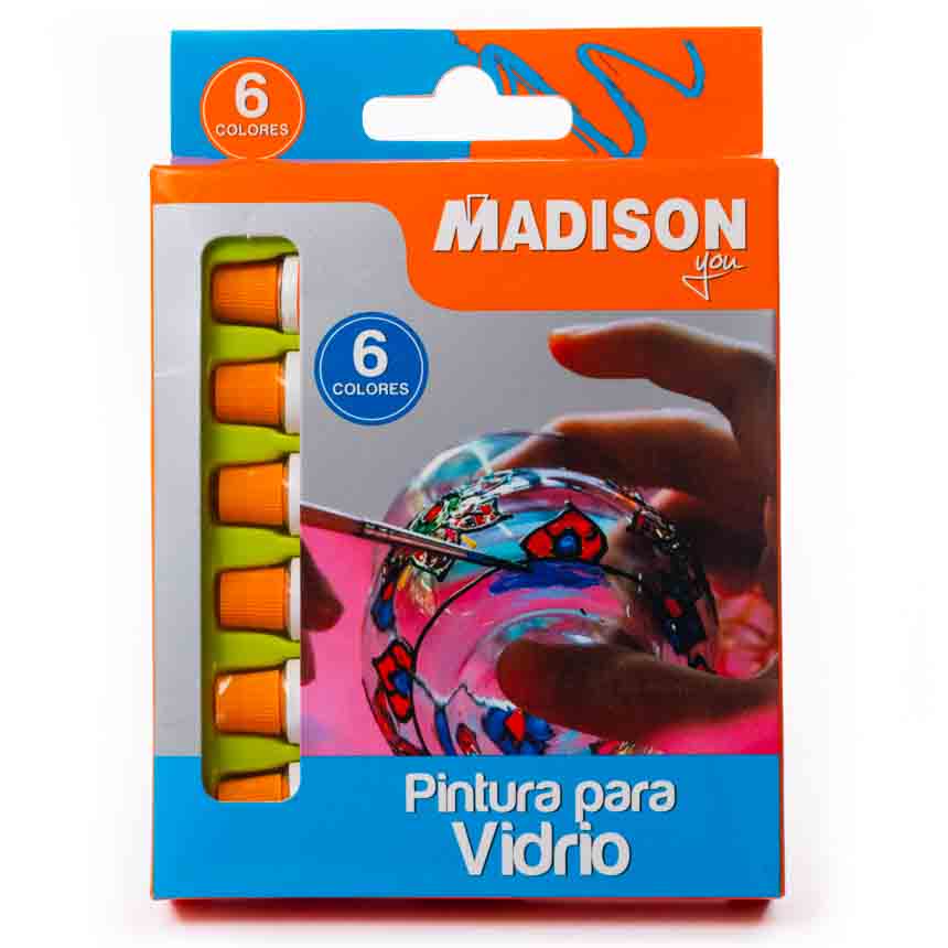 Pintura para vidrio 6 colores