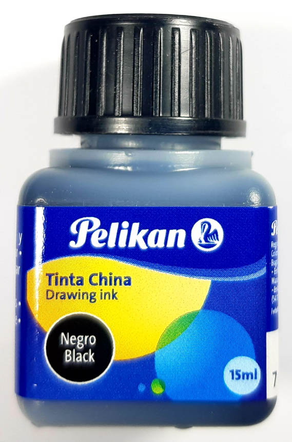 Tinta China Pelikan Negro 15 ml