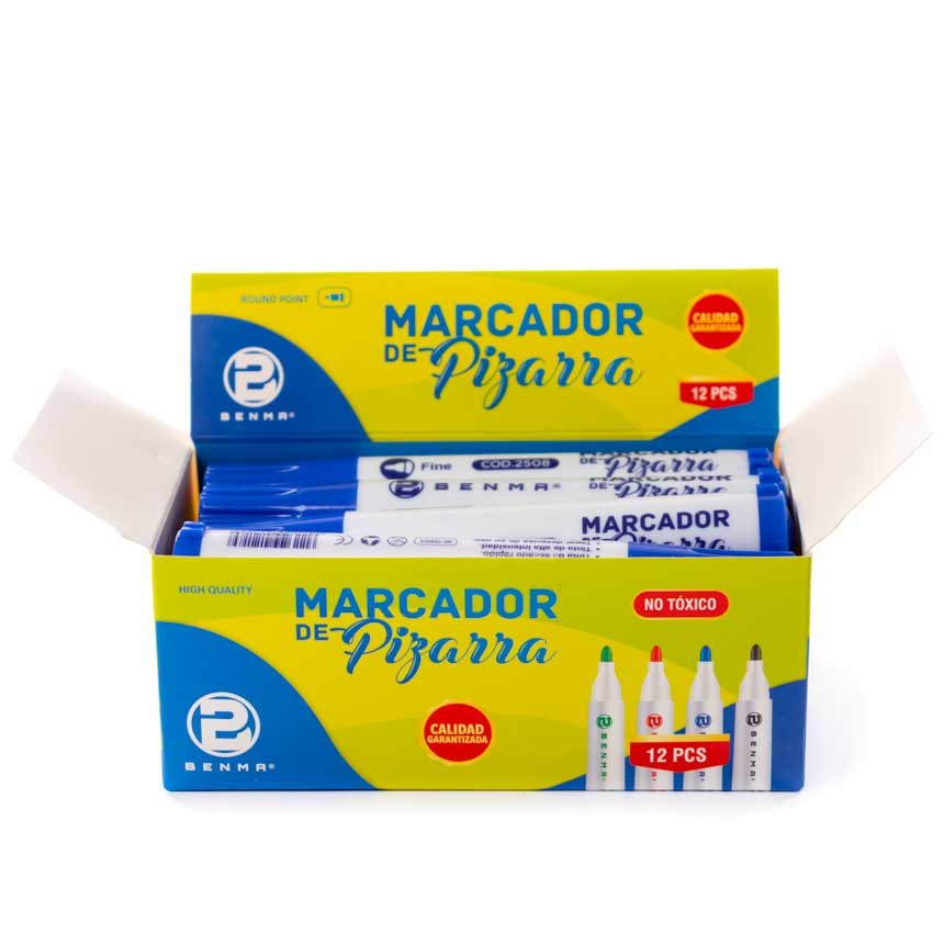 Marcador Acrilico para Pizarra Benma 12u