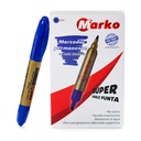 Marcador MARKO Permanente Doble Punta 10u