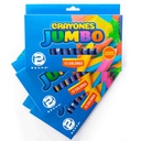 Crayon Super Jumbo Benma de 12 colores